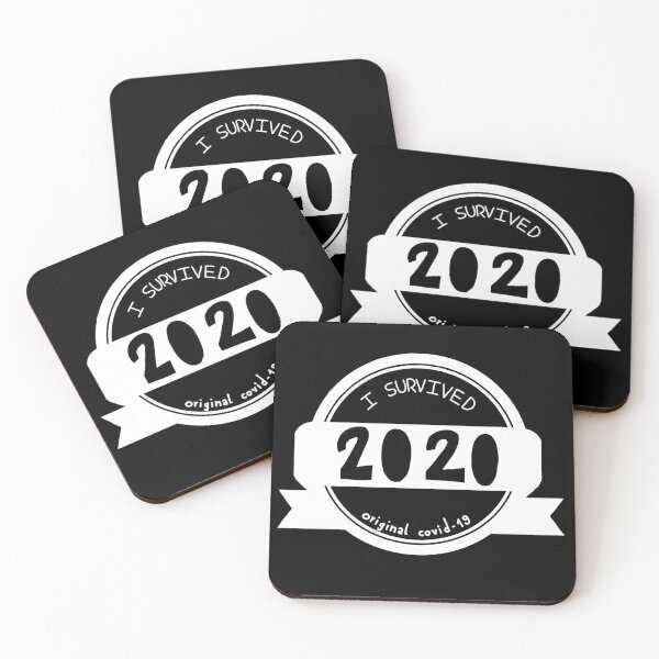 Item preview, I survived 2020 white full print designed and sold by cu-b3.