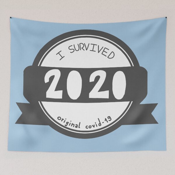 Item preview, I survived 2020 pride badge full grey version designed and sold by cu-b3.
