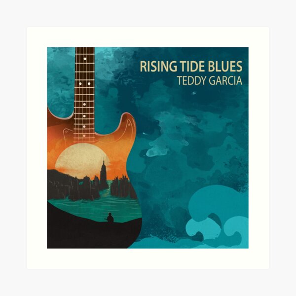 Rising Tide Blues - Aqua Art Print