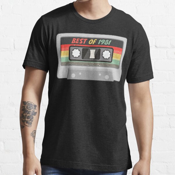lo mejor de 1981 cinta de cassette vintage 40.o regalo de cumpleaños Camiseta esencial