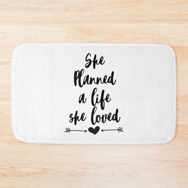 Item preview, She planned a life she loved - quote designed and sold by KarolinaPaz.