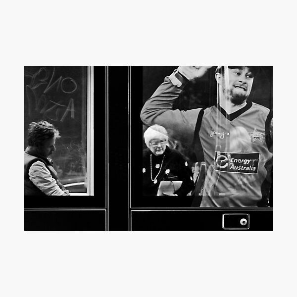 Life inside, outside and onside of a tram... Photographic Print