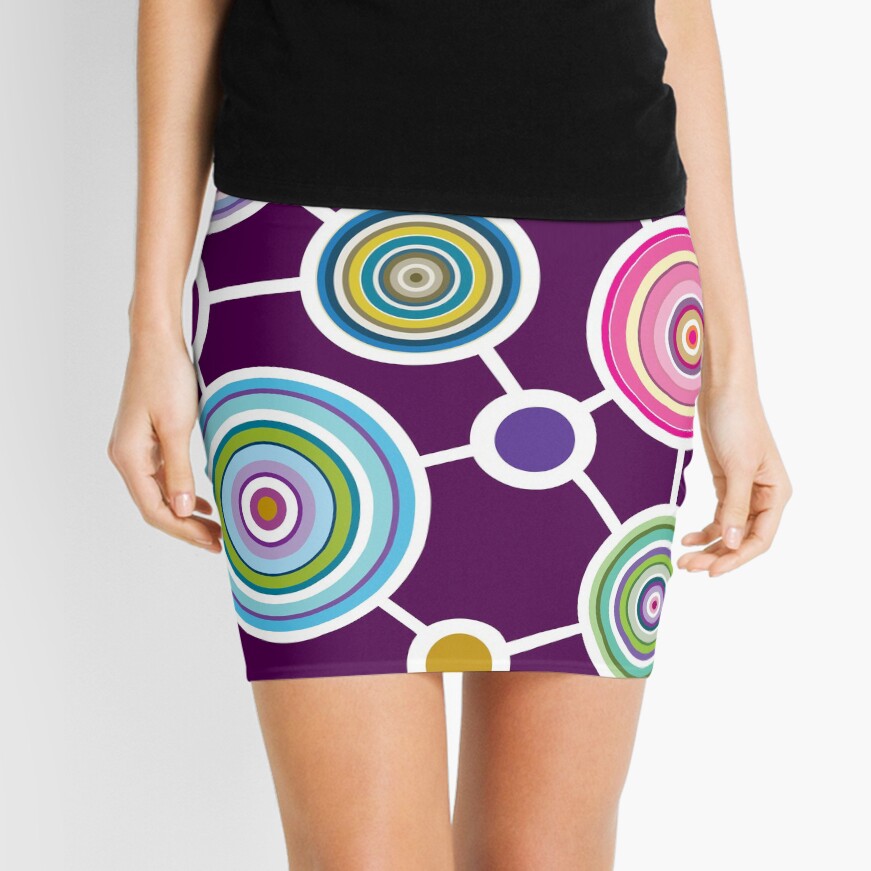 ROUND CONNECTION Mini Skirt