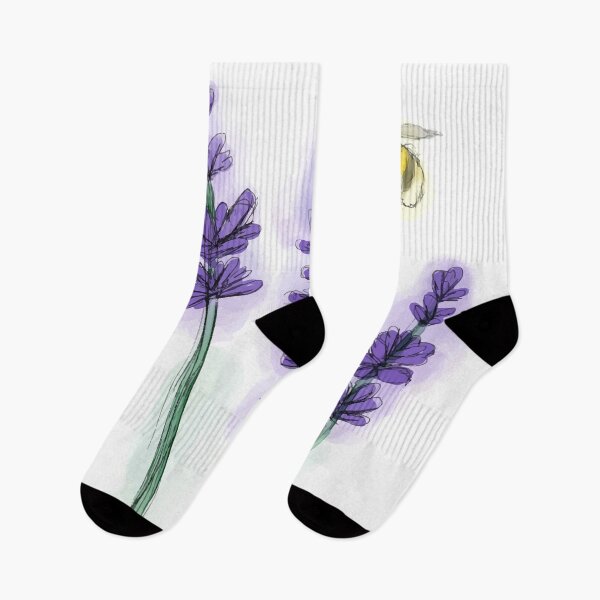 Item preview, Watercolour Lavender with a Visitor designed and sold by EarthyUndertone.