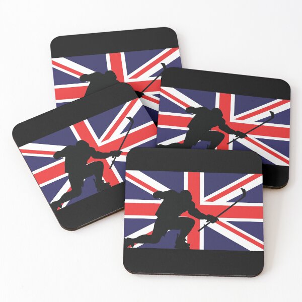 Item preview, British UK Ice Hockey Silhouette Celebration designed and sold by CanvasTee.