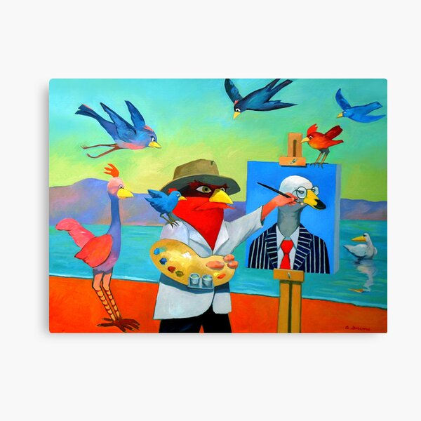 Painting portrait of Mr. Swan Canvas Print