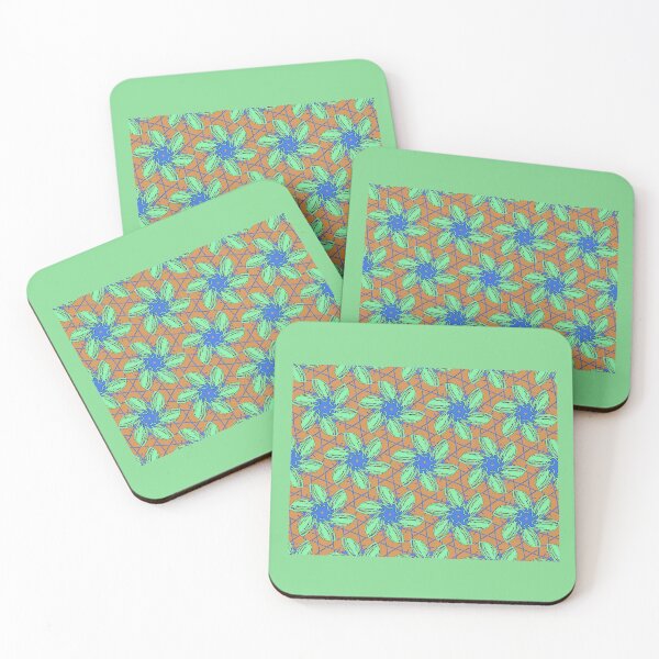 Item preview, Modern Green Flower Print designed and sold by CarolM.