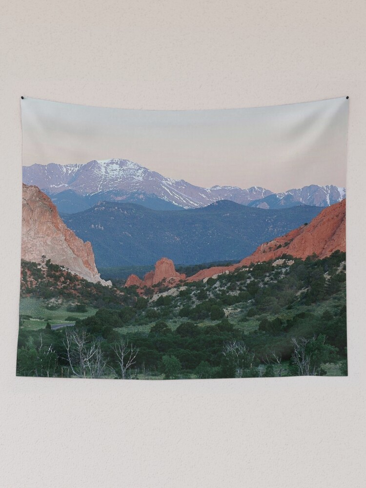 Sunrise at Garden of the Gods and Pikes Peak | Tapestry