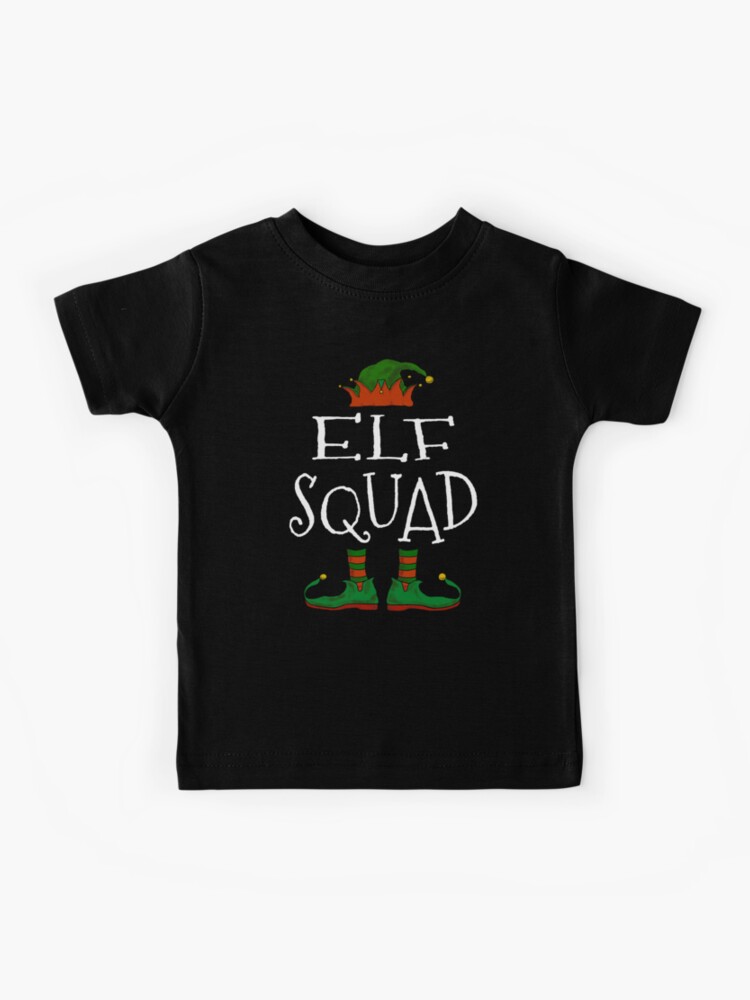 Christmas Squad Elf Matching Family Pajama Kids Boys Girls T-Shirt Christmas Squad Elf Matching Family Pajama Kids Boys Girls T-Shirt