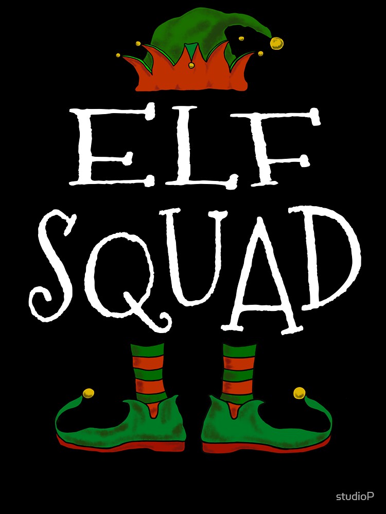 Christmas Squad Elf Matching Family Pajama Kids Boys Girls T-Shirt Christmas Squad Elf Matching Family Pajama Kids Boys Girls T-Shirt