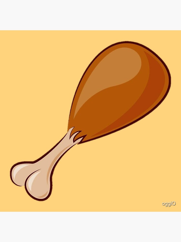 Chicken Leg Cartoon Picture Greeting Card By Oggi0 Redbubble