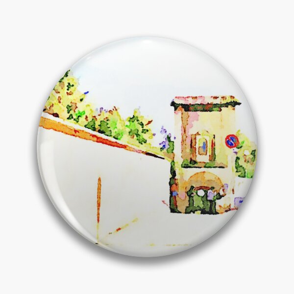 Item preview, L'Aquila: street with mirror and the city gate designed and sold by Giuseppe Cocco.