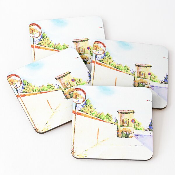 Item preview, L'Aquila: street with mirror and the city gate designed and sold by Giuseppe Cocco.
