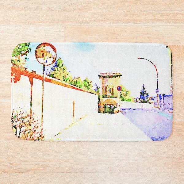 Item preview, L'Aquila: street with mirror and the city gate designed and sold by Giuseppe Cocco.