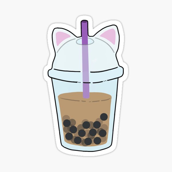 Item preview, Boba cat tea designed and sold by livilou022.