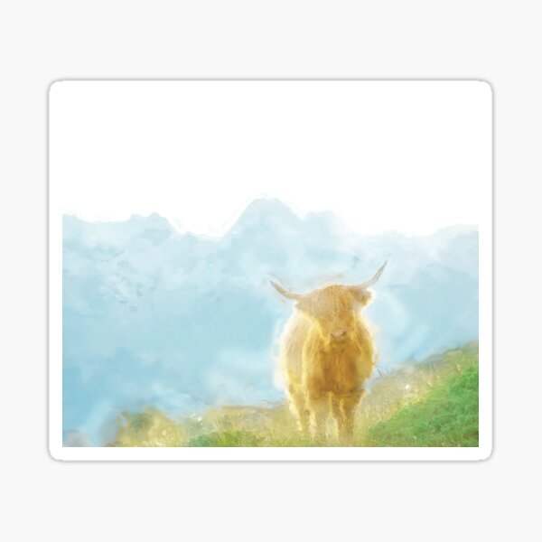 Item preview, Highland Cow - Painting - designed and sold by anass002.