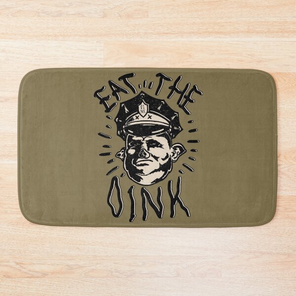 Item preview, Eat The Oink - Fuck the Police | Fuck12 | Defund The Police | Eat The Rich | Kids Mask | Backpack Design | Funny Pig Cop Babushka Boi Design for Light Tees designed and sold by Any Color Designs.