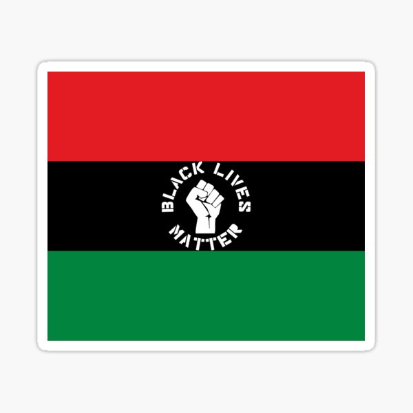African Flag PAN Black Lives Matter Embroidered Iron On Patch Hook