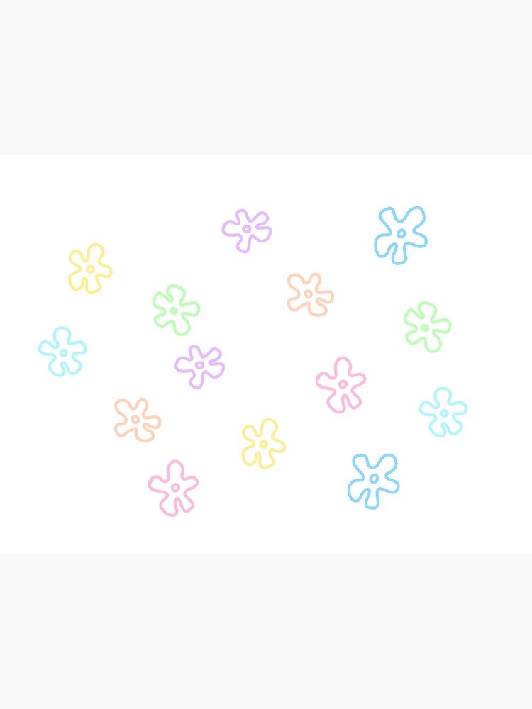 Spongebob Flower Sticker Pack Photographic Print For Sale By