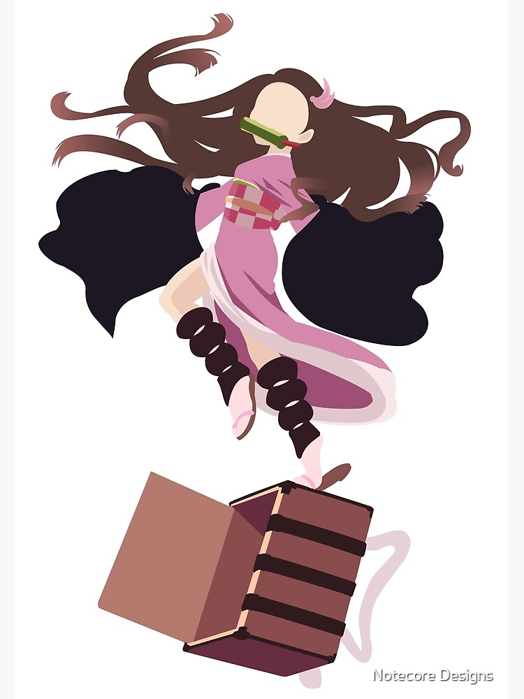 Nezuko Demon Slayer Minimalistic Illustration Art Print By Notecore Redbubble 6691