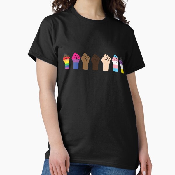 Item preview, Intersectional Pride Fists | LGBTQ + Black Lives Matter designed and sold by averydavage.