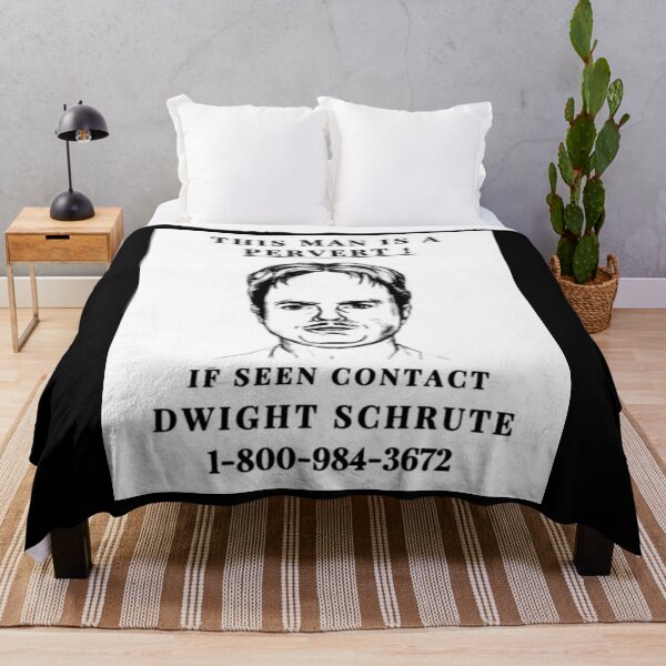 Item preview, This Man is a Pervert! If Seen Contact Dwight Schrute designed and sold by Jennifer Adair.