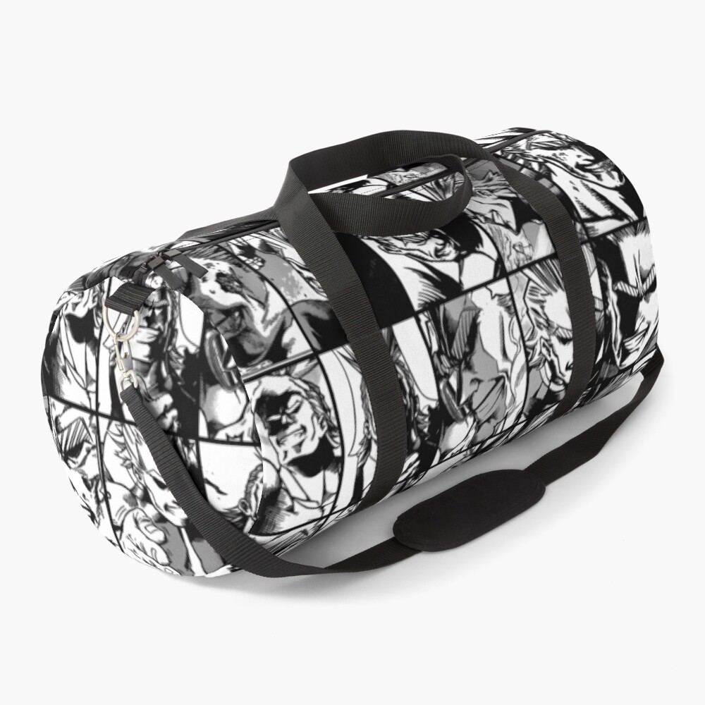 All Might - My hero academia collage (black&white version) Duffle Bag