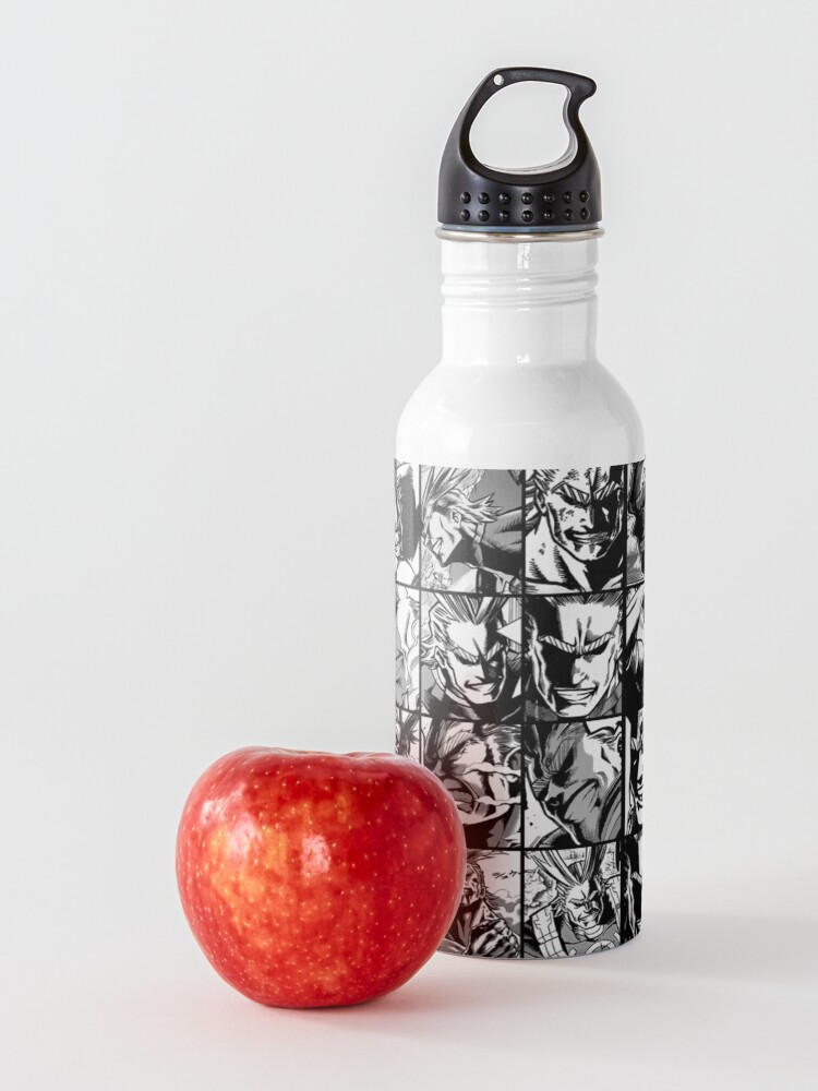 Alternate view of All Might - My hero academia collage (black&amp;white version) Water Bottle