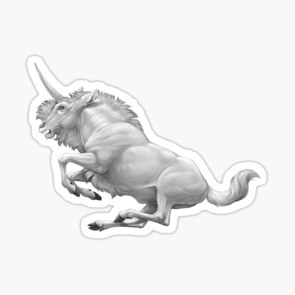 Item preview, Wildebeest Unicorn Illustration designed and sold by Hannah  Schmidt.