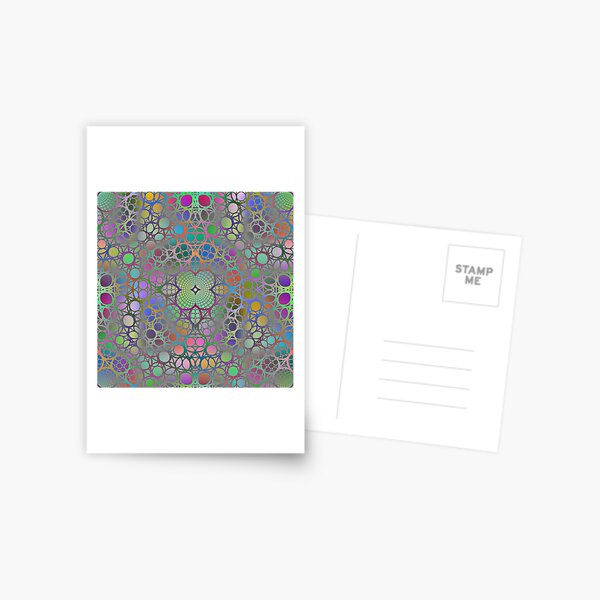 Visual arts, Optical illusion, Concentric Circles, Geometric Art, - концентрические круги Postcard