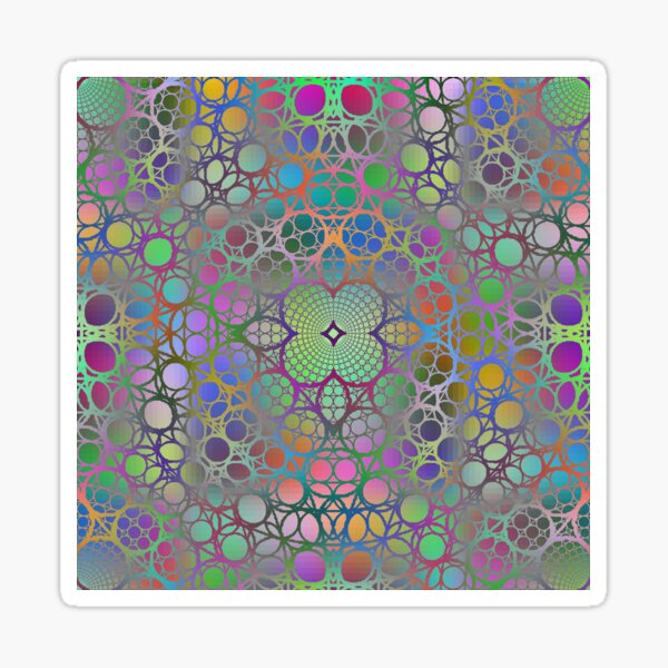 Visual arts, Optical illusion, Concentric Circles, Geometric Art, - концентрические круги Sticker