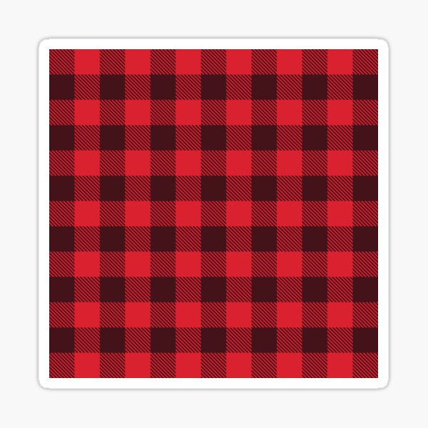 Download Buffalo Plaid Stickers Redbubble