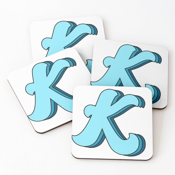 Item preview, blue K designed and sold by Amanda Kirkpatrick.