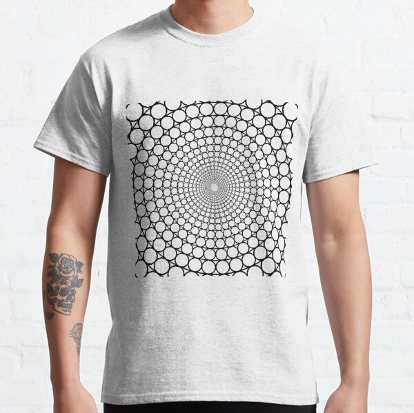 Visual arts, Optical illusion, Concentric Circles, Geometric Art, - концентрические круги Classic T-Shirt