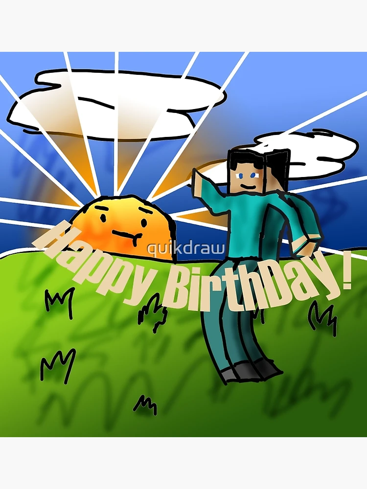 Anniversaire Minecraft - Illustrations - le monde de Nadoo