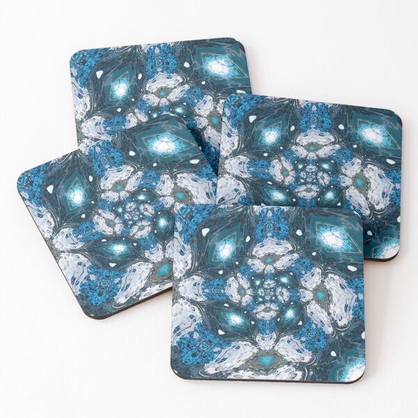 Item preview, Kaleidoscopic blue galaxy  designed and sold by IlanaCo.