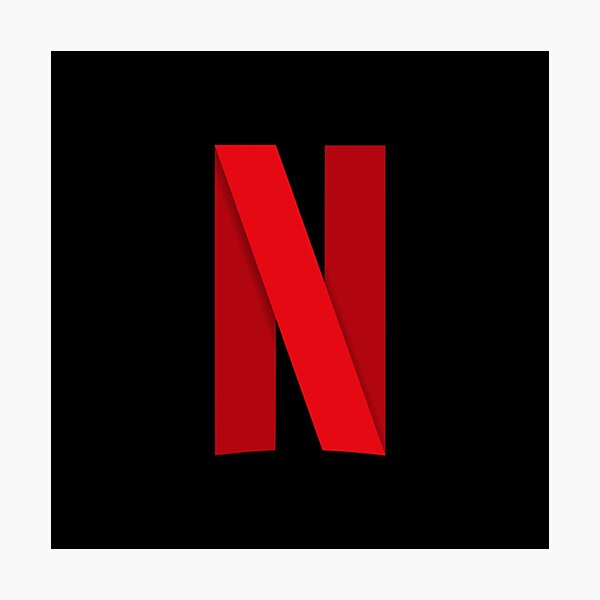 Netflix logo Photographic Print