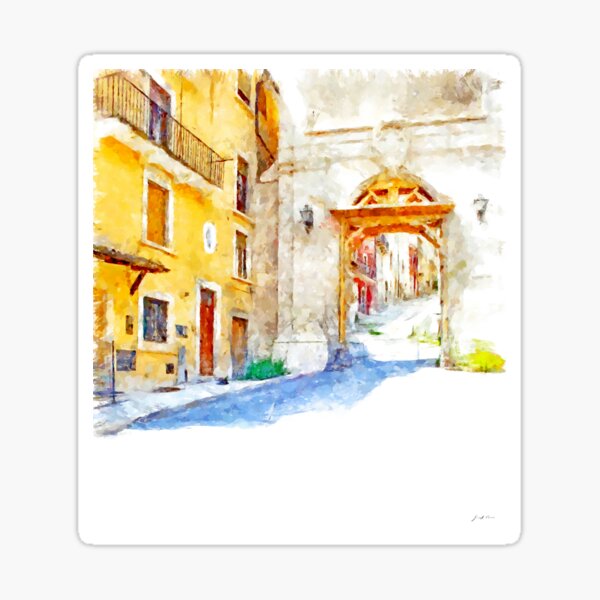 Item preview, L'Aquila: city gate and buildings designed and sold by Giuseppe Cocco.