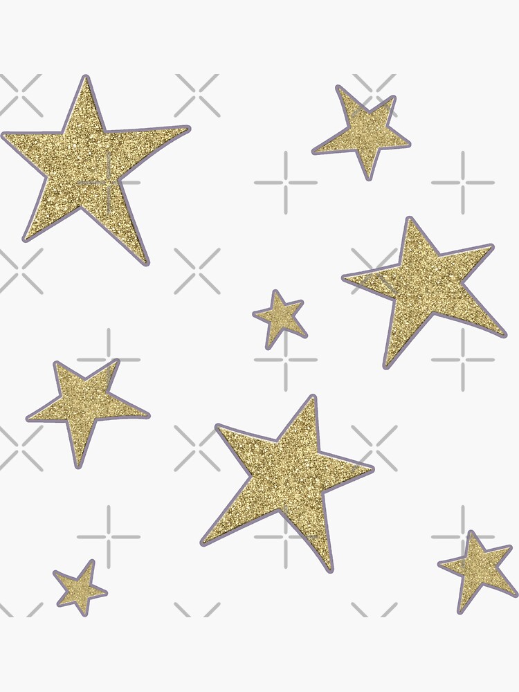 Sarcastic Gold Star Sticker Pack Sticker for Sale by BubbleArt21