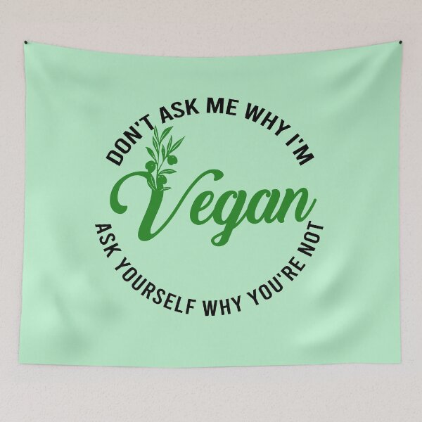 Item preview, don't ask me why i'm vegan designed and sold by osamamohamad.