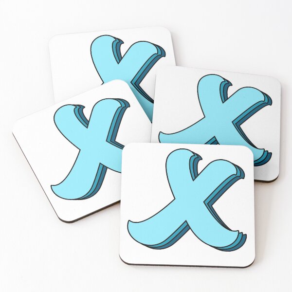 Item preview, blue X designed and sold by Amanda Kirkpatrick.