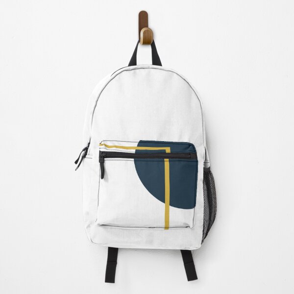 Item preview, Abstract Geometric Minimalist Navy Blue, Light Mustard Yellow, and White designed and sold by kierkegaard.
