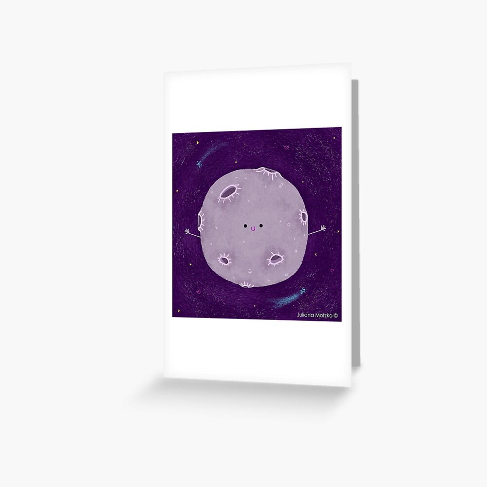 Cute Moon Greeting Card