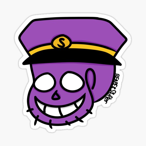 The Purple Guy Stickers Redbubble - purpleguyvincent on twitter roblox undertale regular sans