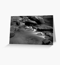 Rocks in a river Greeting Card