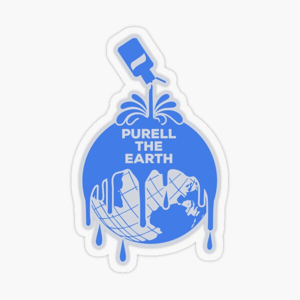 Purell The Earth Transparent Sticker