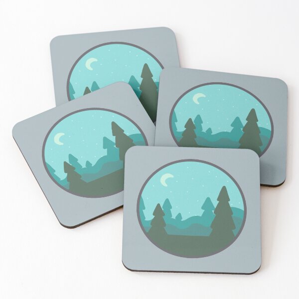 Item preview, A Forest at Night Landscape designed and sold by generationgap.