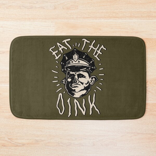 Item preview, Eat The Oink - Fuck the Police | Fuck12 | Defund The Police | Eat The Rich | Kids Mask | Backpack | Funny Pig Cop Babushka Boi Design for Dark Tees designed and sold by Any Color Designs.