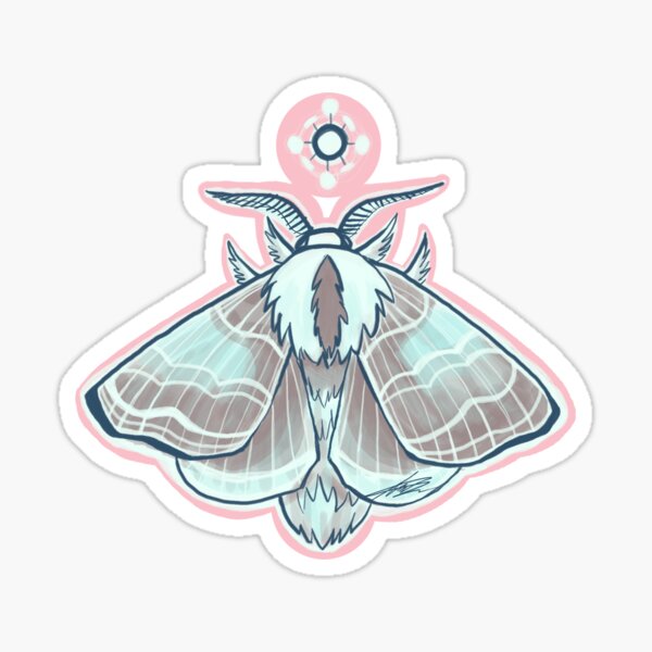 Moth Sticker – Fluffed Animals