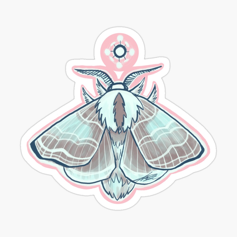 Bats & Moths Fuzzy Stickers – Sticker Planet